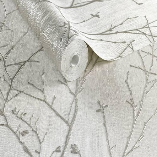 Vliestapete 104756 - Weiß, Basics, Papier/Kunststoff (52/1000cm)
