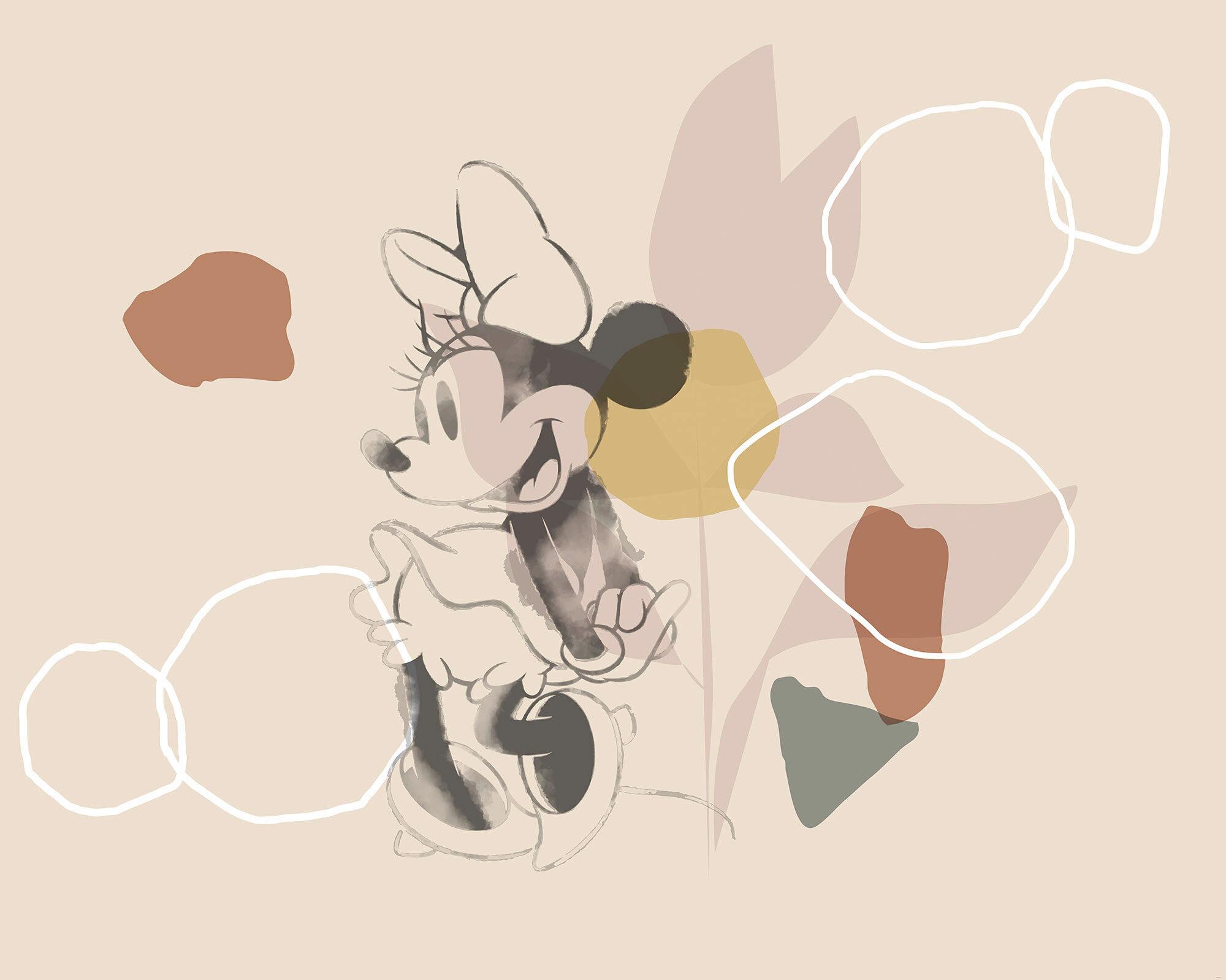 Fototapete Minnie Soft Shapes - Multicolor, Trend, Papier (350/280cm)