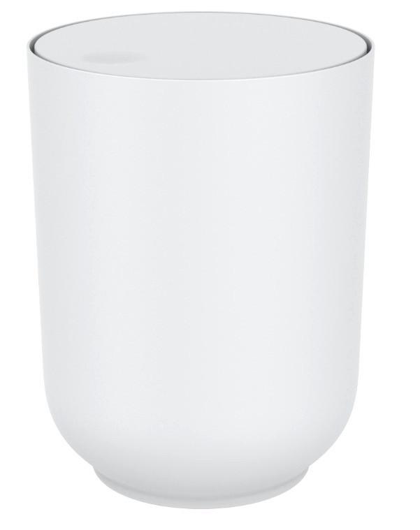 KOŠ NA KOSMETICKÉ POTŘEBY Hug, 19,05/25,4cm, bílá - bílá, Moderní, plast (19,05/25,4cm) - Premium Living