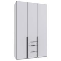 Drehtürenschrank Ny A Black, Weiß B: 135 cm - Weiß, MODERN, Holzwerkstoff (135/236/58cm) - MID.YOU