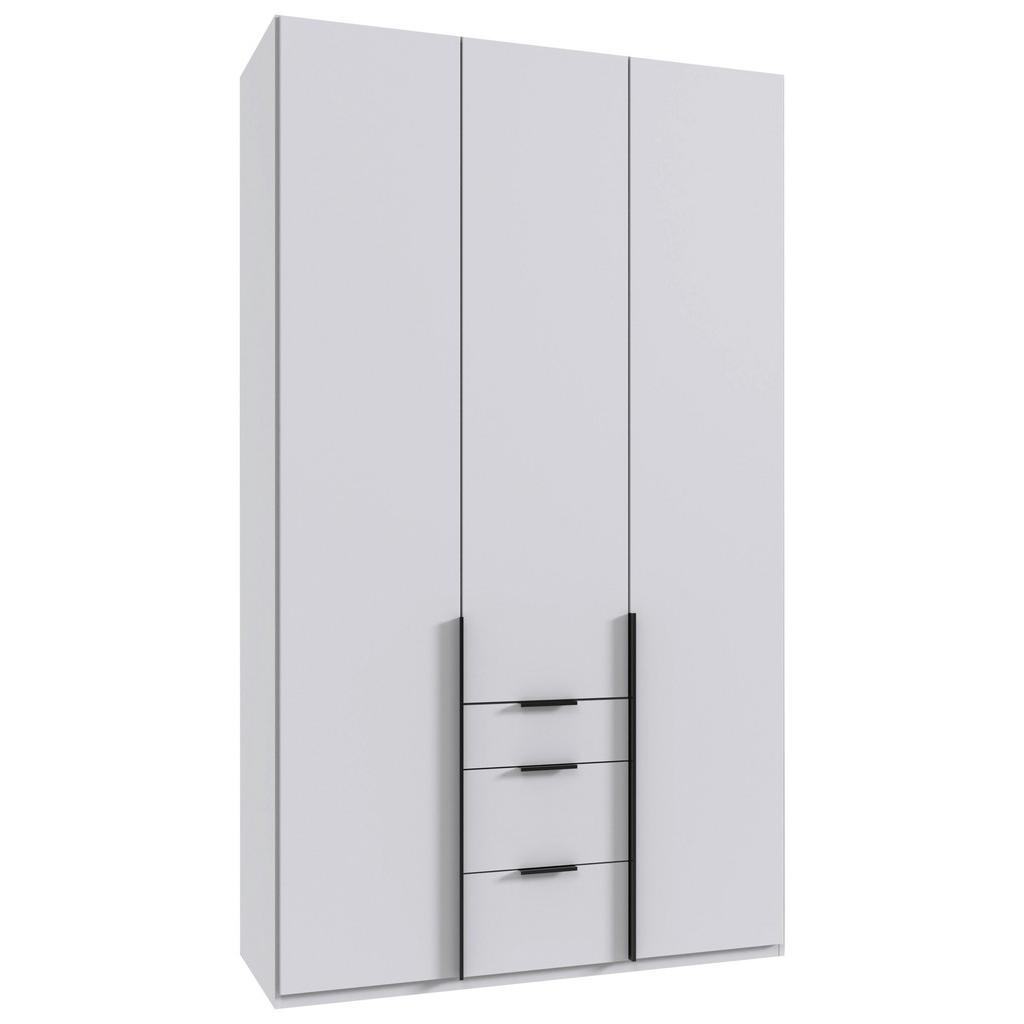 Drehtürenschrank Ny A Black, Weiß B: 135 cm