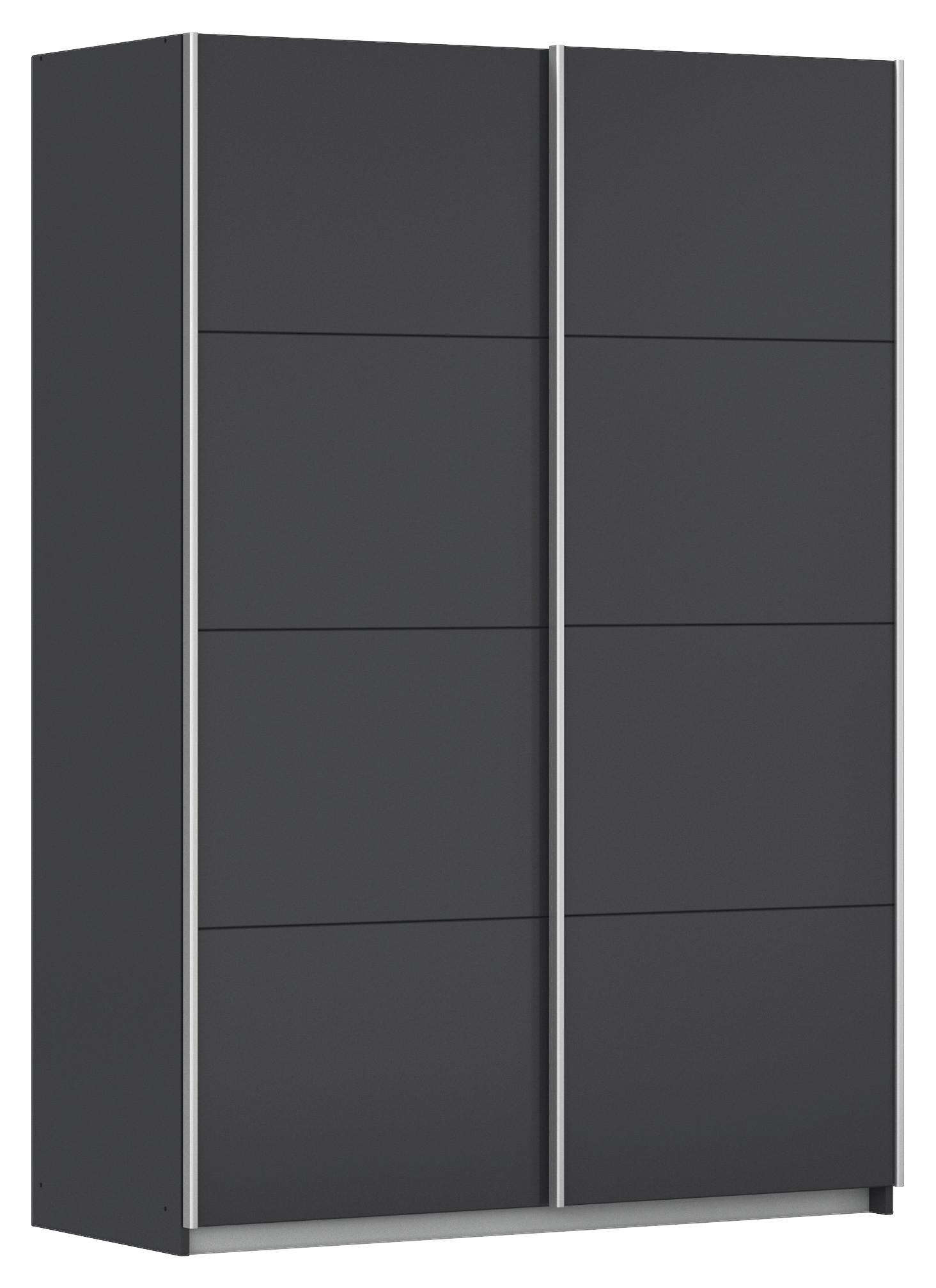 Schwebetürenschrank 136cm Subito, Graphitfarben