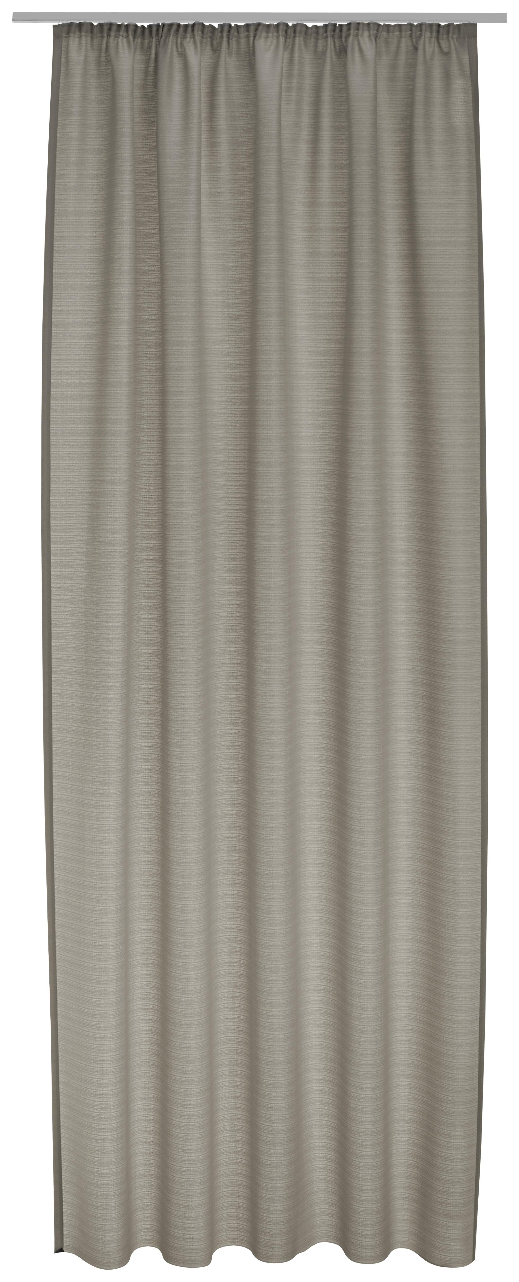 Vorhang mit Band Ben 135x245 cm Silberfarben - Silberfarben, KONVENTIONELL, Textil (135/245cm) - Ondega