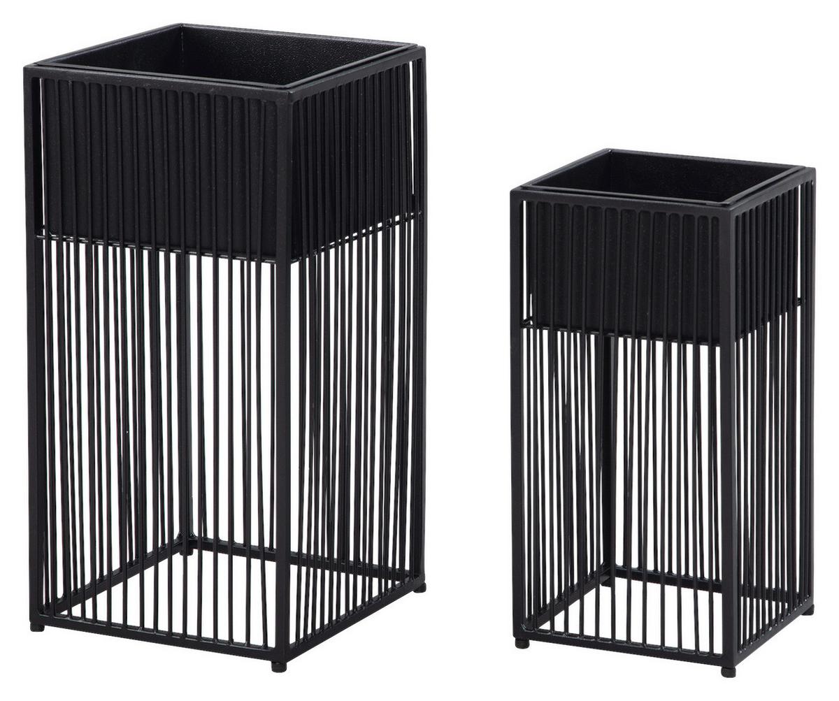 Sada obalov na kvetináč - čierna, Design, kov - MID.YOU