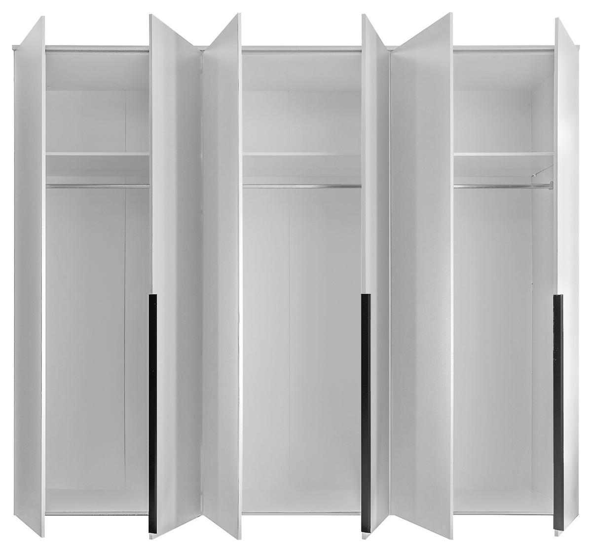 Drehtürenschrank 270 Cm Kevo Weiß - Weiß, MODERN, Holzwerkstoff (270/225/52cm) - Carryhome