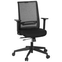 Drehstuhl Coniston Schwarz - Schwarz, MODERN, Kunststoff/Textil (65/108/54cm) - MID.YOU