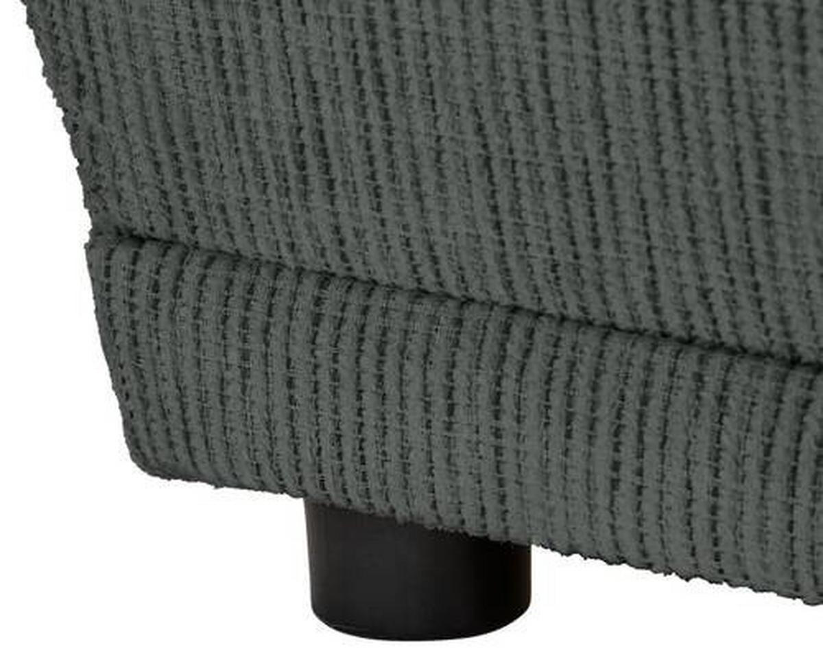Recamiere Nello Anthrazit mit Schlaffunktion - Anthrazit/Schwarz, KONVENTIONELL, Textil (171/73/93cm) - MID.YOU