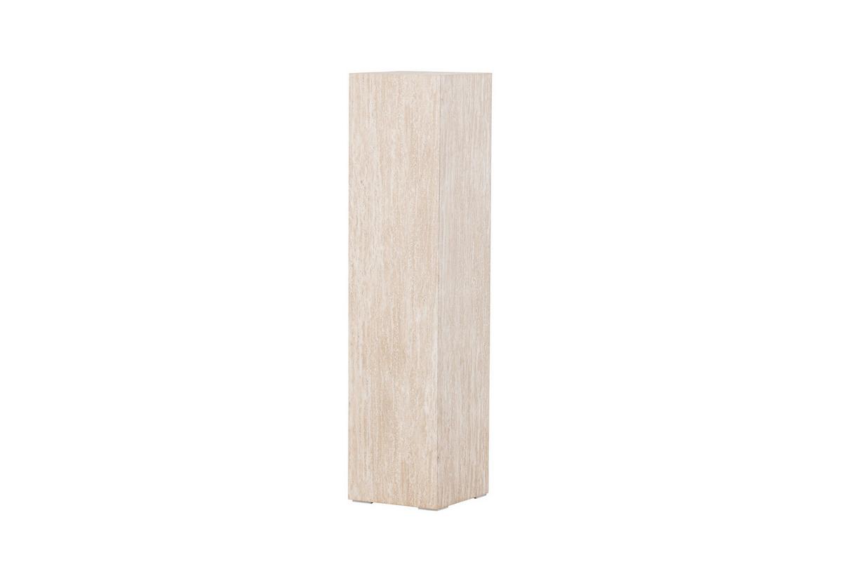 Beistelltisch Ramsvik Beige L: 23cm - Beige, MODERN, Holz (23/23/95cm) - Livetastic