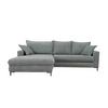 Ecksofa Armilla Grau S: 174x272 cm - Schwarz/Grau, Design, Textil (174/272cm) - MID.YOU