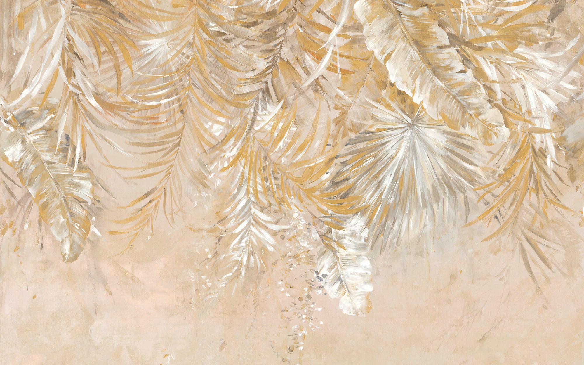 Vliestapete Coco Champagne - Multicolor, Basics (400/250cm) - Komar