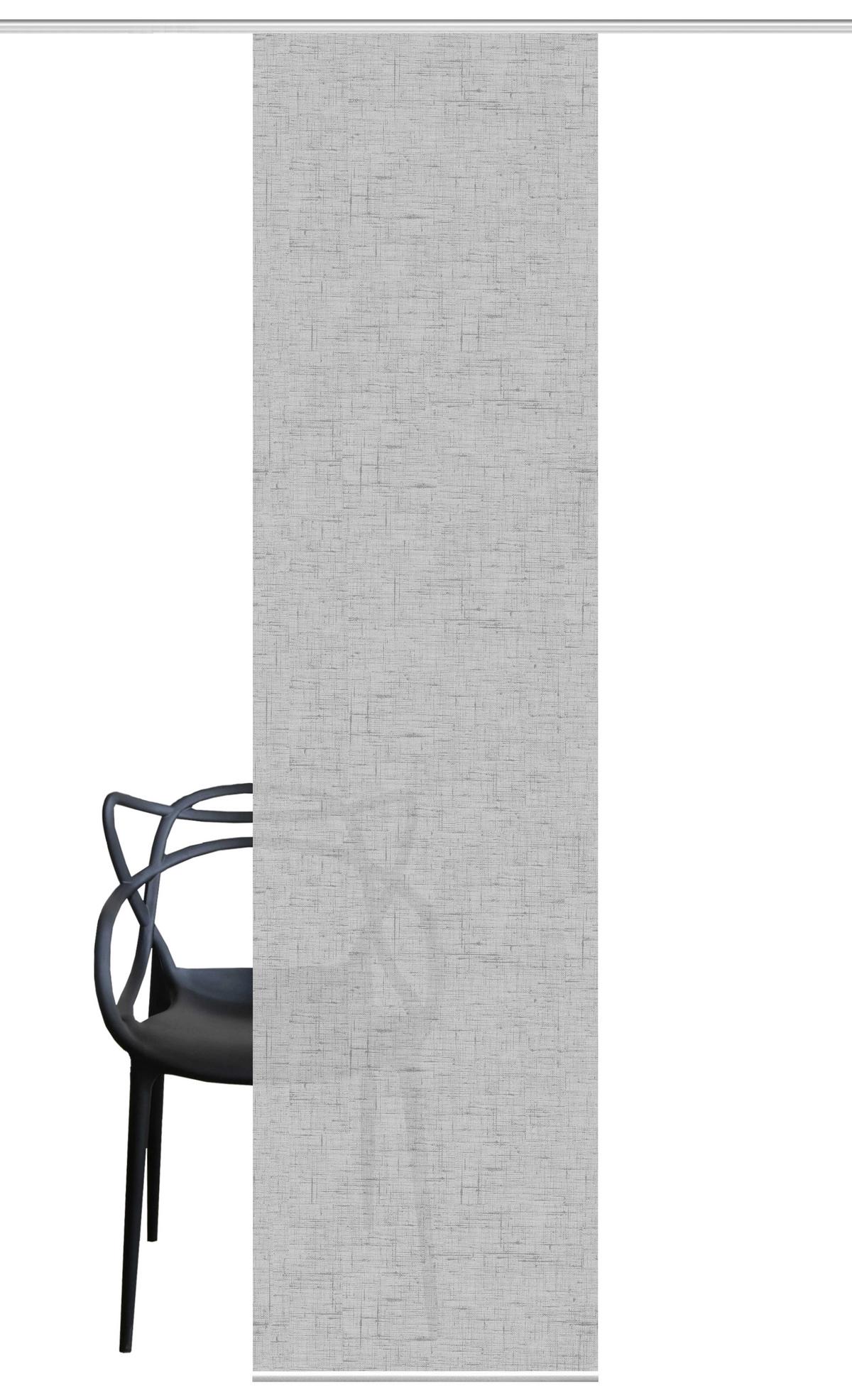 Flächenvorhang Pive - Silberfarben, ROMANTIK / LANDHAUS, Textil (60/245cm)