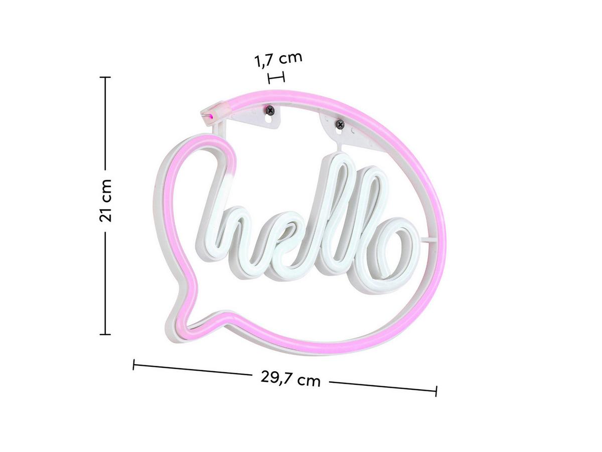 LED-Dekoleuchte Archie - Weiß, KONVENTIONELL, Kunststoff (29,7/21/1,7cm) - Luca Bessoni