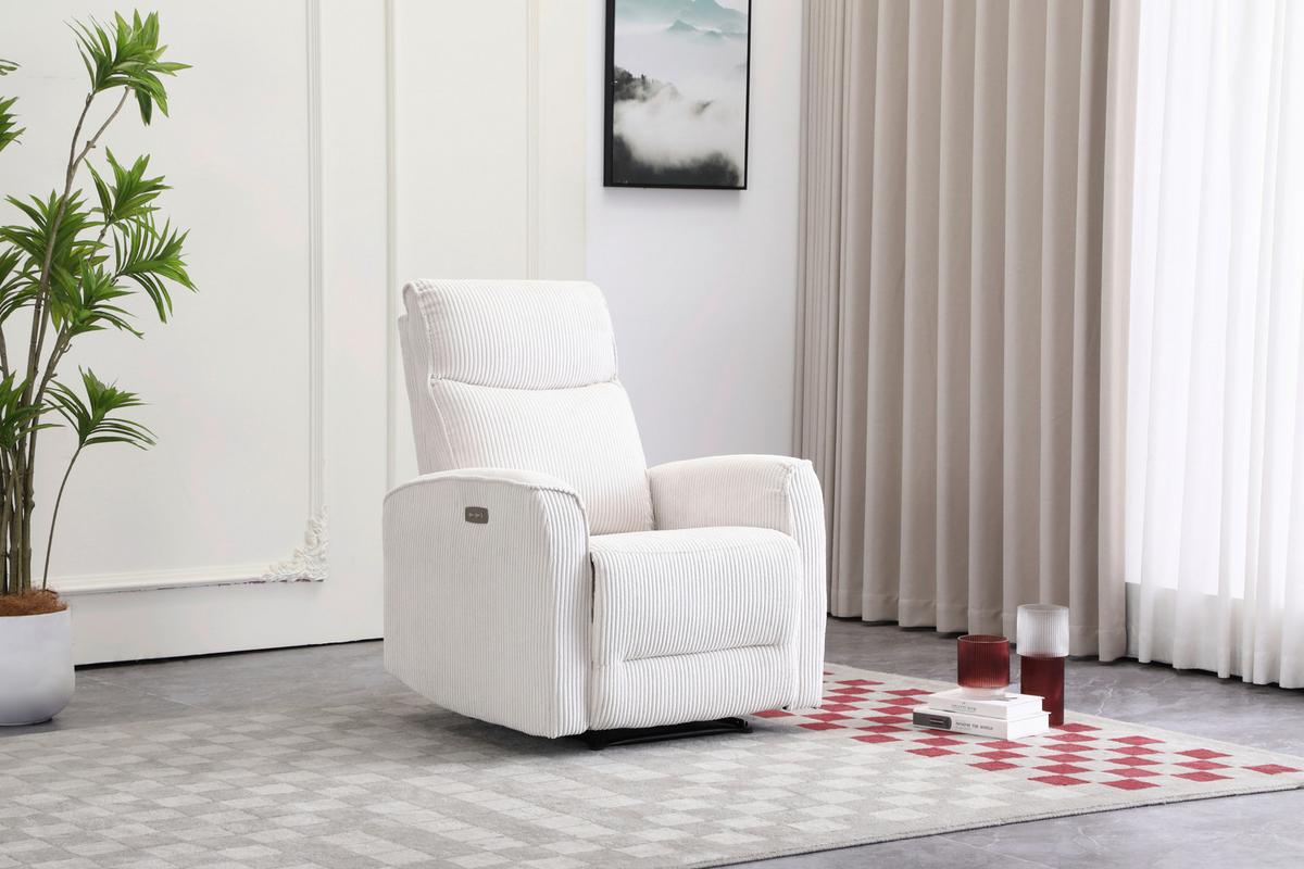 Fernsehsessel Leon Beige mit Relaxfunktion - Beige/Schwarz, Basics, Holz/Kunststoff (80/102/96cm) - Ondega