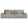 Bigsofa Mezino Hellgrau B: 282 cm - Hellgrau/Schwarz, KONVENTIONELL, Textil (282/73/115cm) - MID.YOU