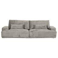 Bigsofa Mezino Hellgrau B: 282 Cm - Hellgrau/Schwarz, KONVENTIONELL, Textil (282/73/115cm) - MID.YOU