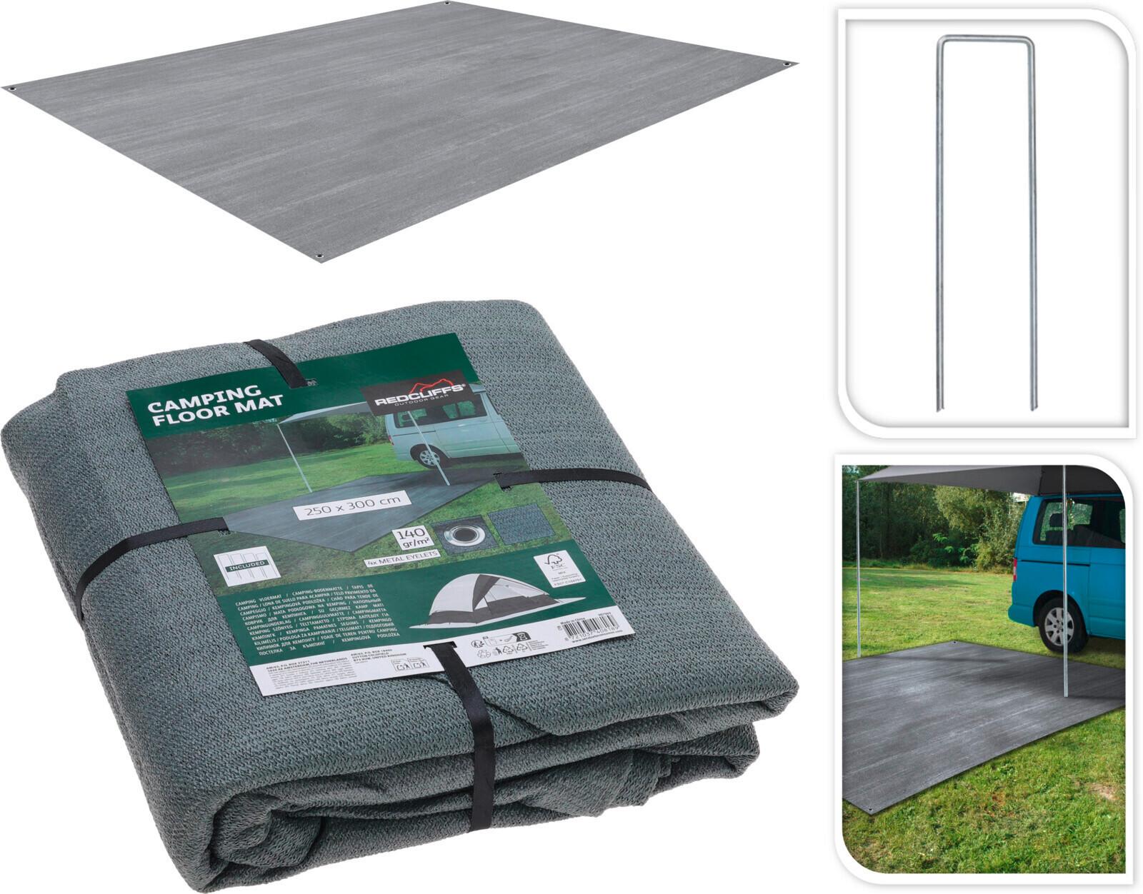 Outdoor-bodenmatte Cy8001880 - Grau, Basics, Kunststoff (300/250/1cm)