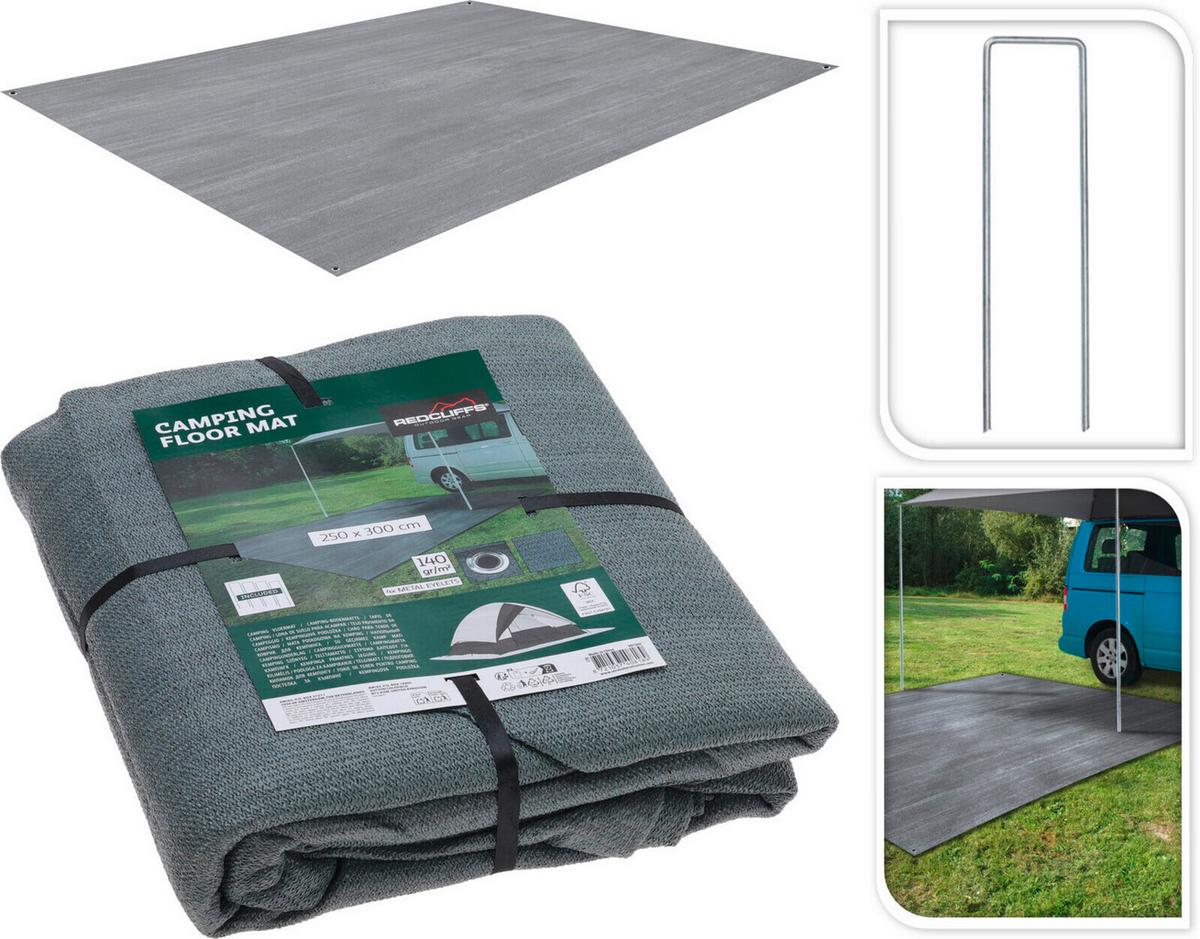 Outdoor-bodenmatte Cy8001880 - Grau, Basics, Kunststoff (300/250/1cm)