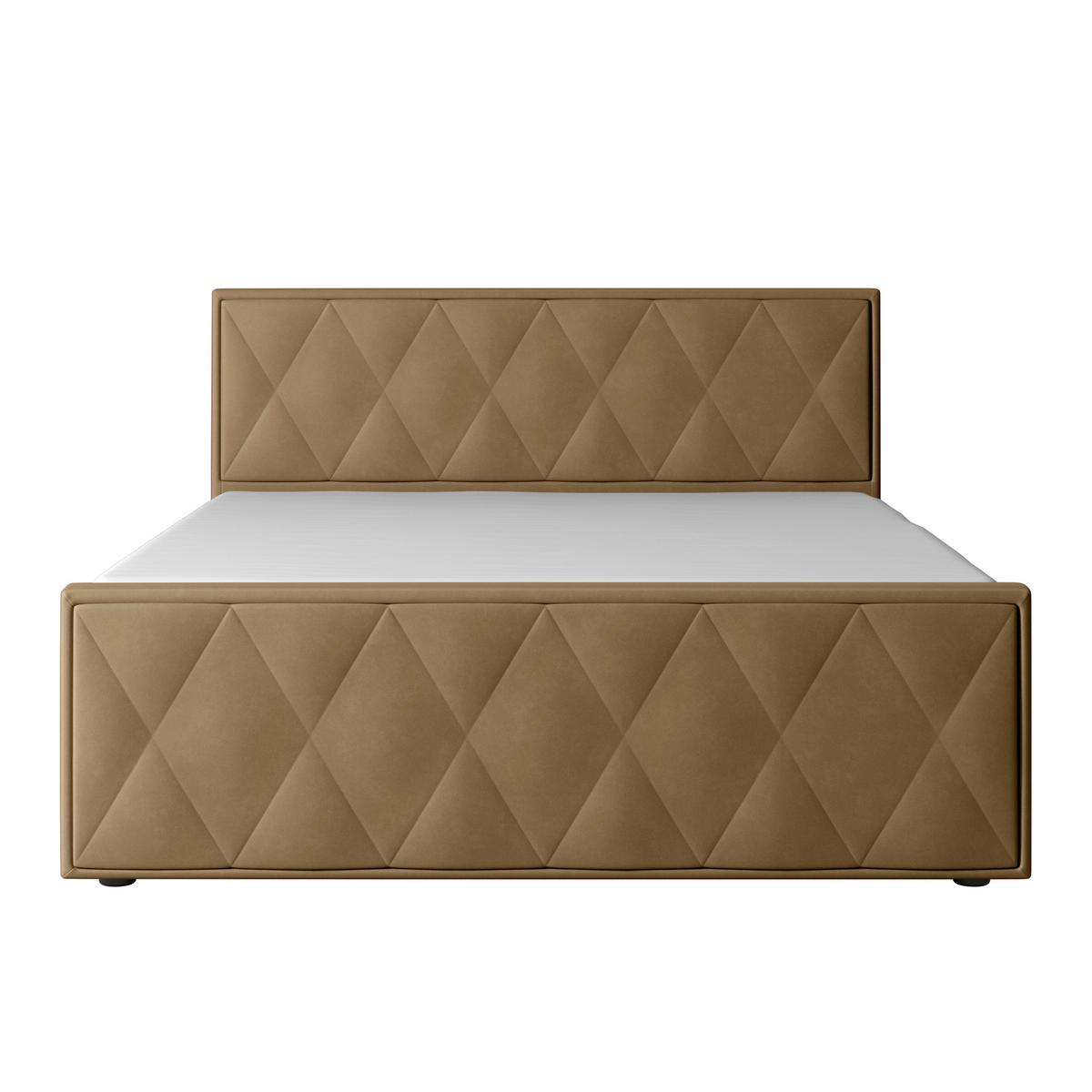 Boxspringbett mit Bettkasten Porto 180x200 cm Beige - Beige/Schwarz, MODERN, Holz/Kunststoff (180/200cm) - MID.YOU