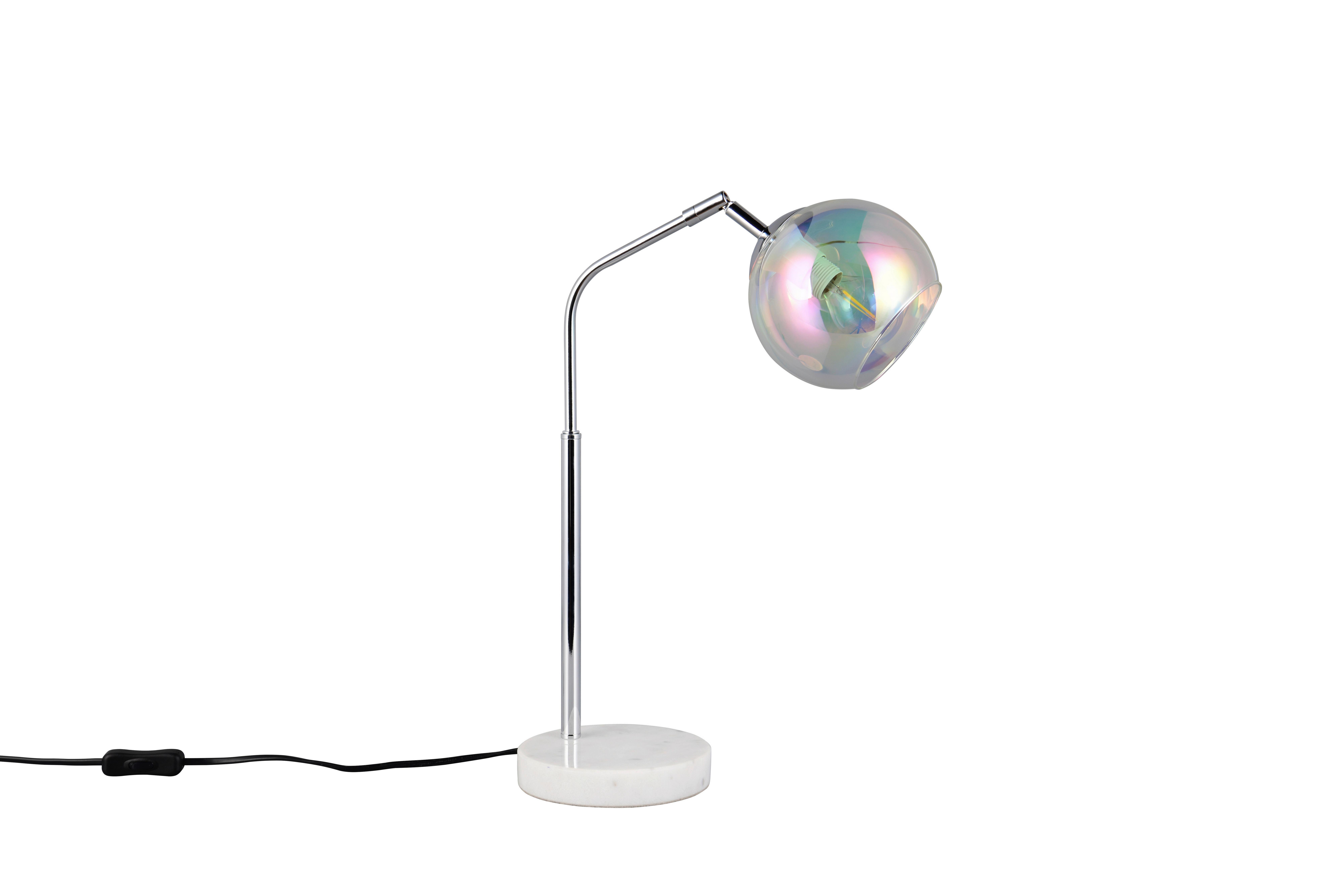 Tischleuchte 516900106 Paxton - Chromfarben, Design, Glas/Metall (28/15/45cm) - Trio Leuchten