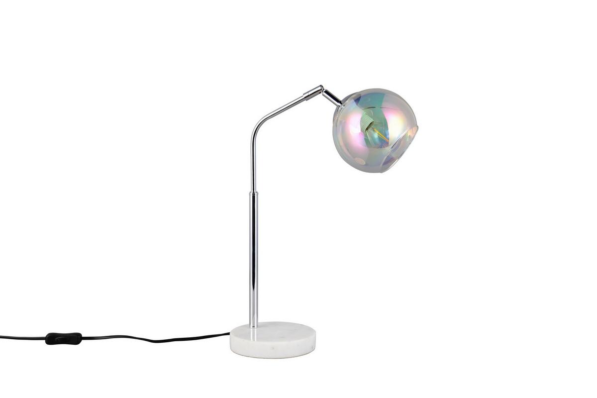 Tischleuchte 516900106 Paxton - Chromfarben, Design, Glas/Metall (28/15/45cm) - Trio Leuchten