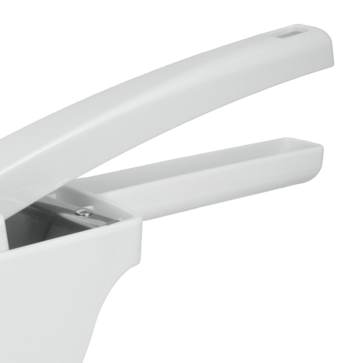 Kartoffelpresse Mika Weiß B/H/T: ca. 10/42,3/12,3 cm - Edelstahlfarben/Weiß, Basics, Kunststoff/Metall (10/42,3/12,3cm) - Metaltex