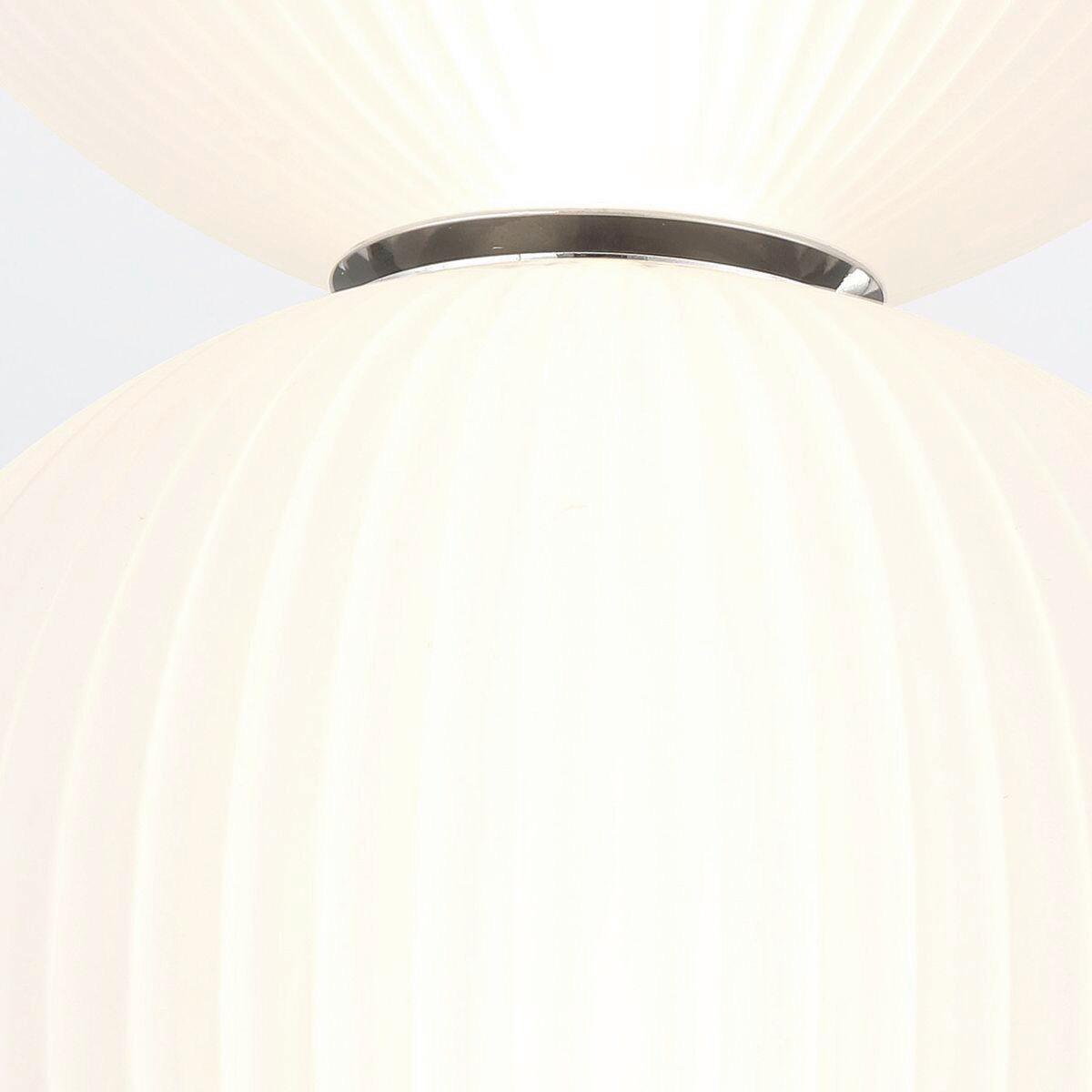 Led Függeszték Qn-Palmas-2mp-Pn - nikkelszínű, Konventionell, üveg/fém (15,2/47,5cm) - Elstead Lighting