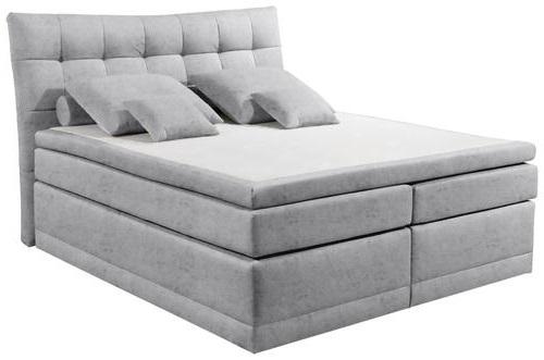 Boxspringbett Darwin2 Hellgrau 180x200