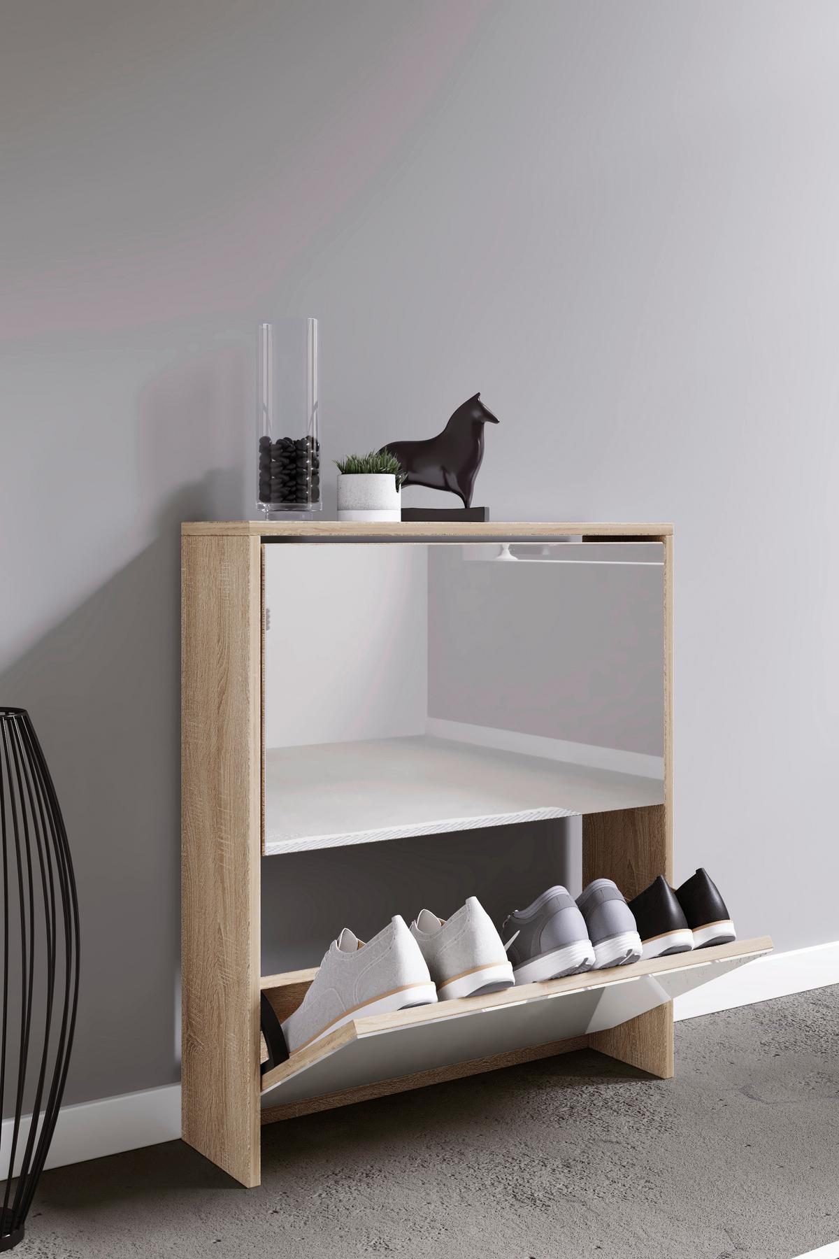 Schuhkipper Stido L Honigeiche Dekor B: 63 cm - Honigeiche, KONVENTIONELL, Holzwerkstoff (63/73/17cm) - MID.YOU
