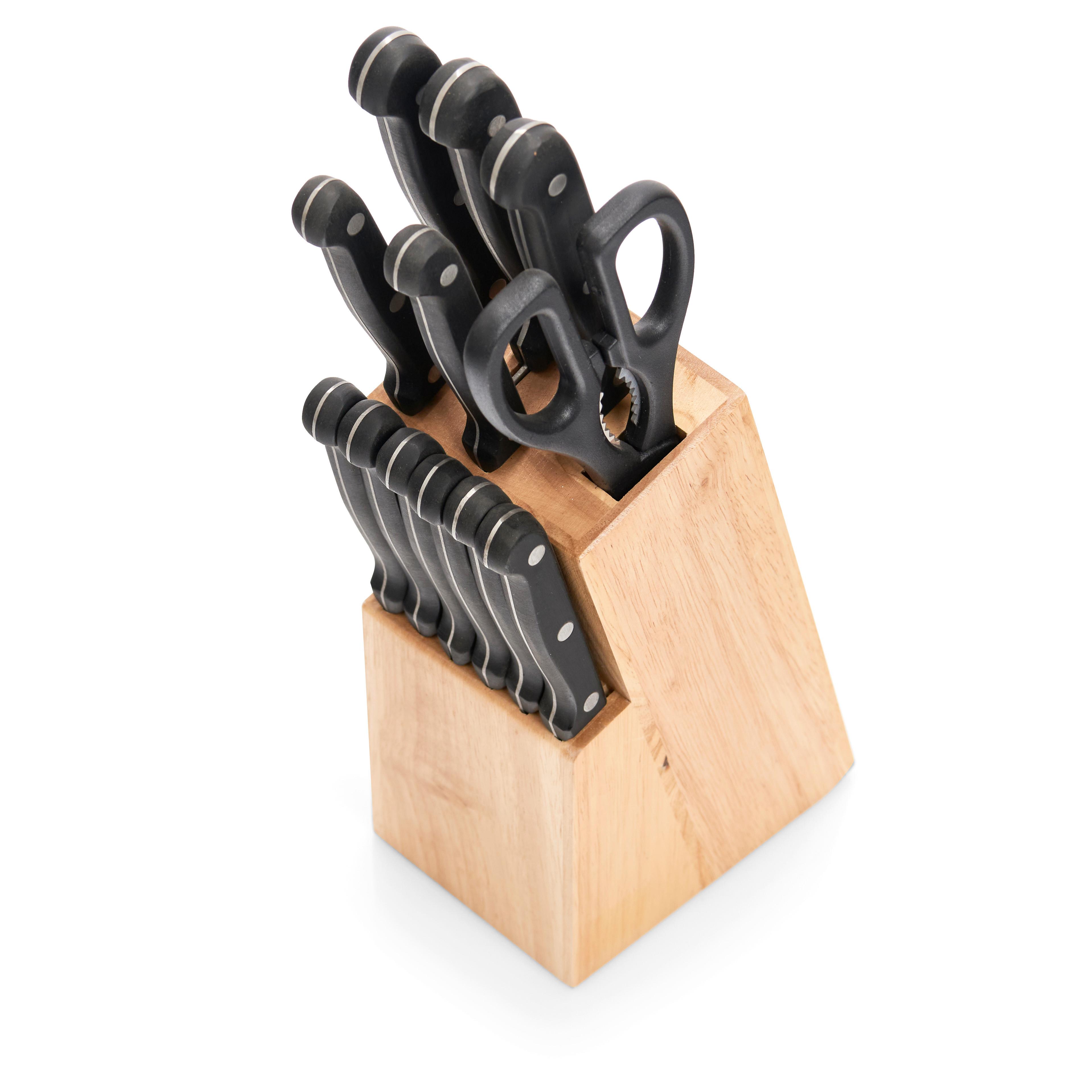 Messerblock Holz 13-teilig - Naturfarben, Basics, Holz (13,5cm) - Zeller Present