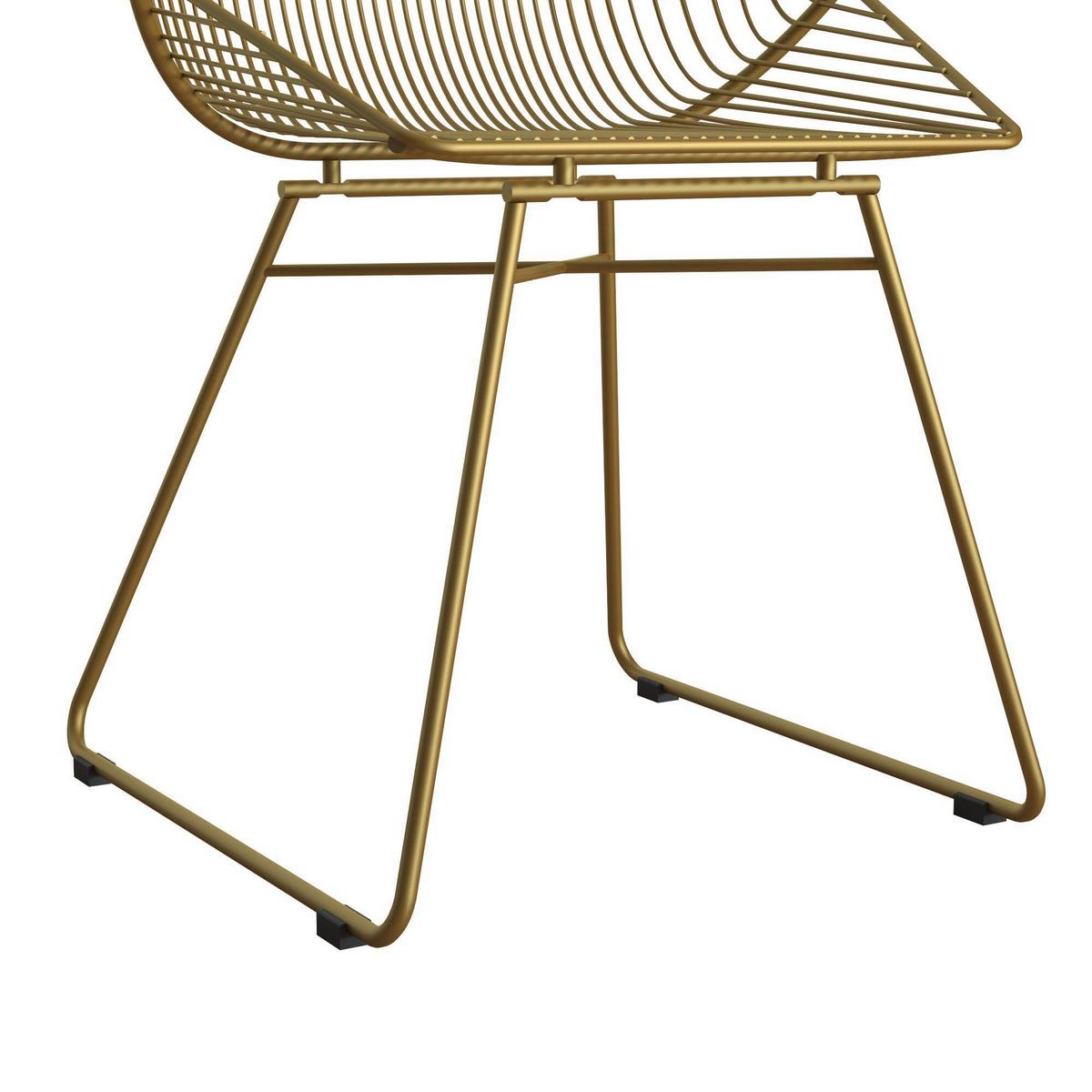 Stuhl Ellis Goldfarben B: 59 Cm - Goldfarben, Design, Metall (59/83/54cm) - MID.YOU