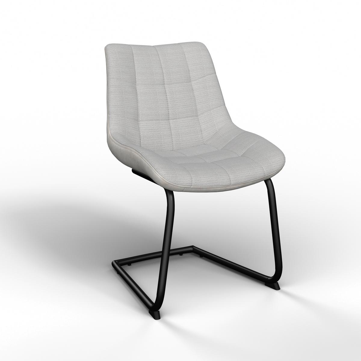 Židle MARILEA béžová - černá/krémová, Moderní, kov/dřevo (53/86/61cm) - Bessagi Home