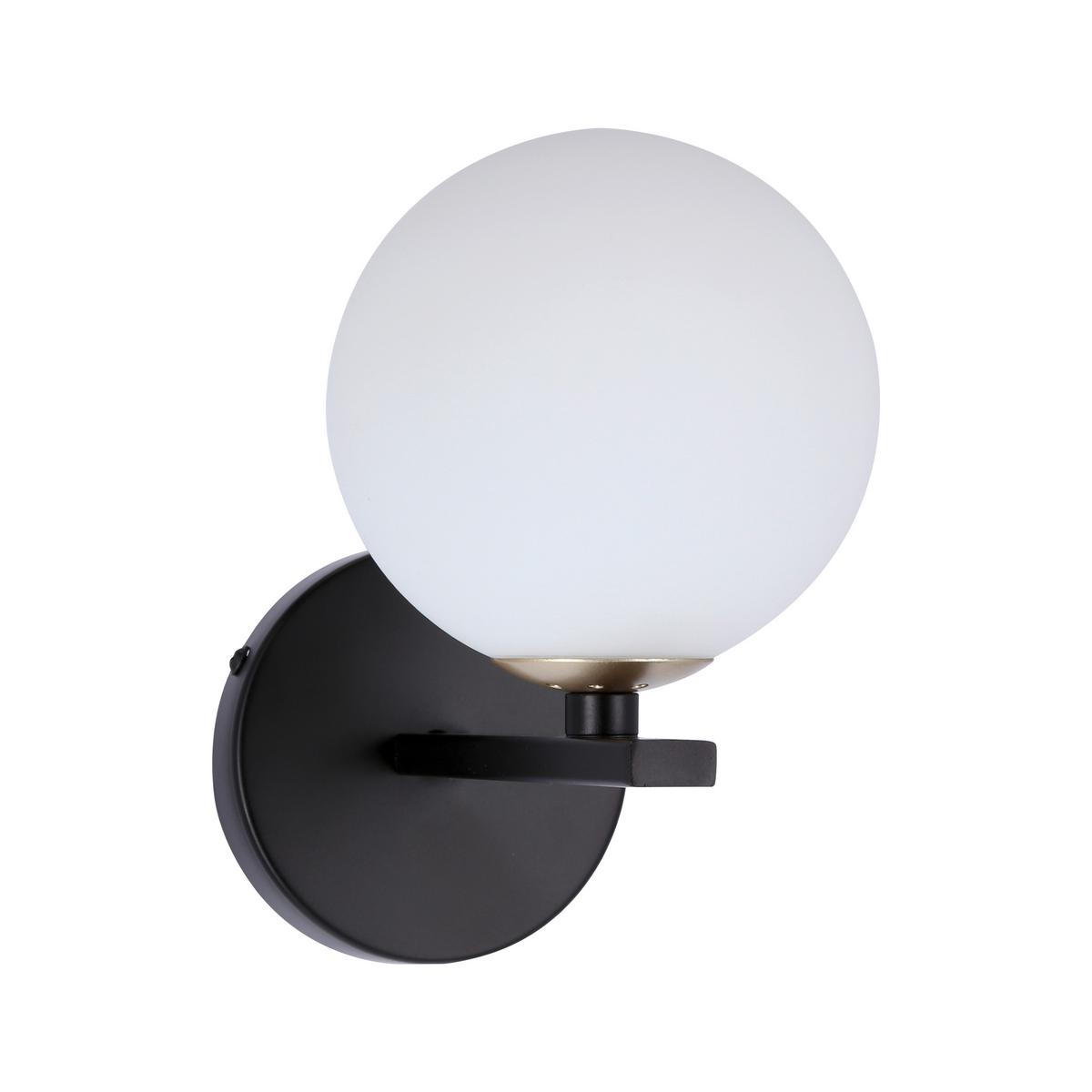 Wandleuchte 21-01221 Kama - Goldfarben/Schwarz, KONVENTIONELL, Metall (20/12/19cm)