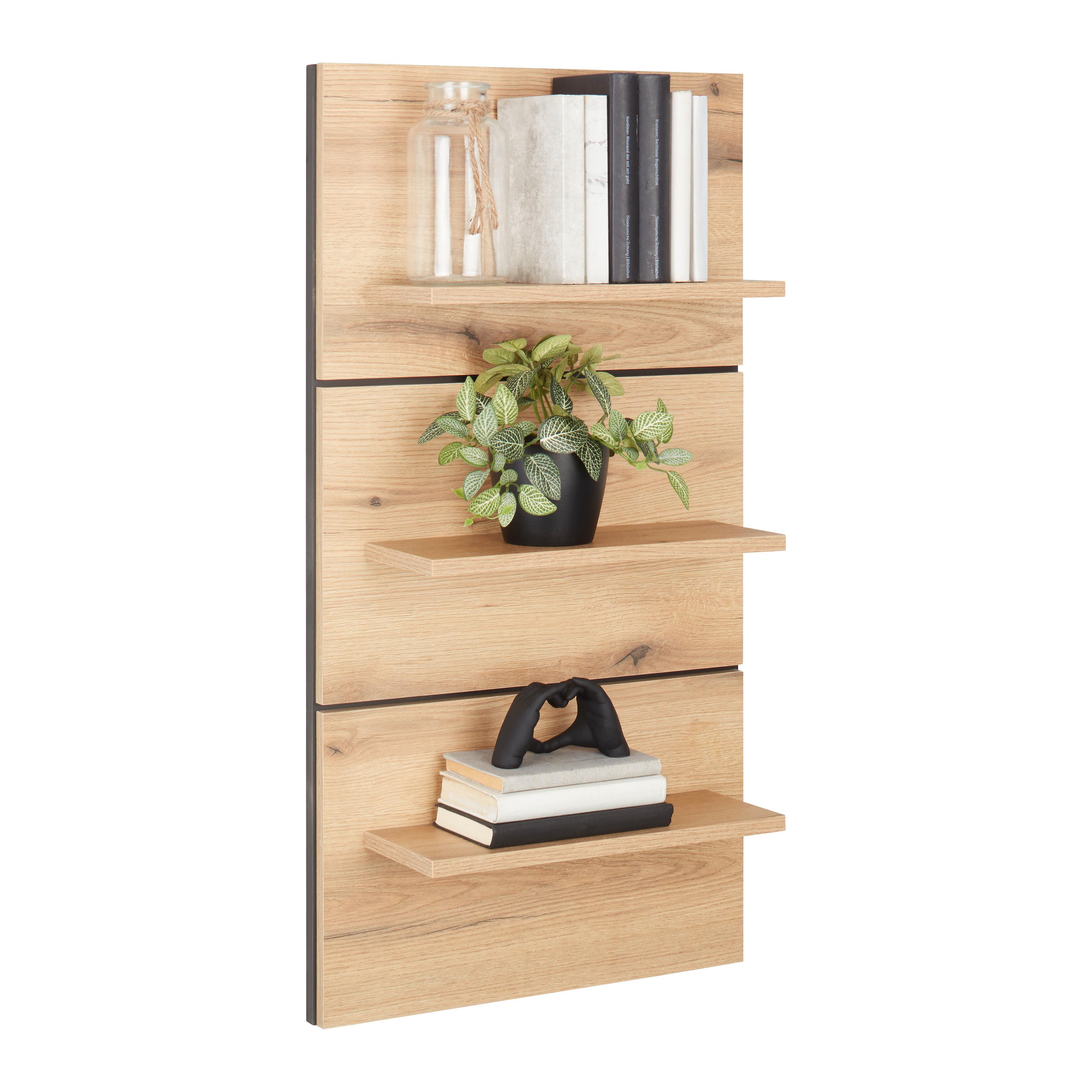 Wandpaneel Mateo - Eichefarben, MODERN, Holzwerkstoff (50/95,5/18,2cm)