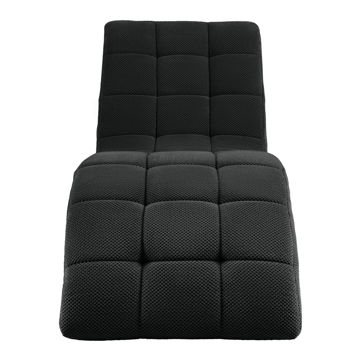 Relaxační válenda LAVANDA, černá, max. 120 kg - černá, Moderní, textil/plast (68/80/167cm) - Mömax