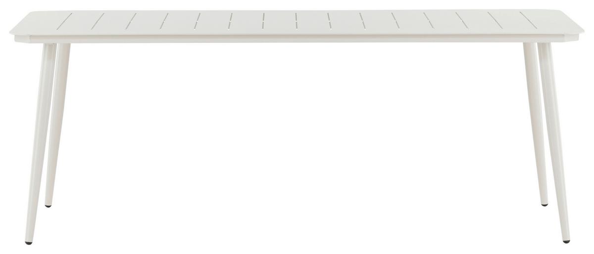Gartentisch Lina Aluminium L 200 Cm - Beige, KONVENTIONELL, Metall (200/90/75cm) - Gardenson