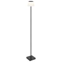 Akku-Stehleuchte 58434sb - Schwarz/Weiß, Design, Kunststoff/Metall (14/14/120cm) - Globo
