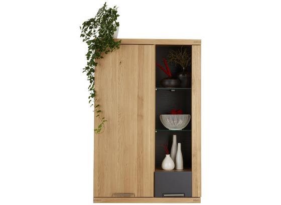 Závesný Diel Bianco - farby dubu/grafitová, Konvenčný, drevo/kompozitné drevo (80/124/37cm) - Zandiara Závesný Diel Bianco - farby dubu/grafitová, Konvenčný, drevo/kompozitné drevo (80/124/37cm) - Zandiara