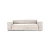 3-sitzer-sofa Manne Beige B: 266 Cm - Beige/Schwarz, Design, Textil (266/76/116cm) - MID.YOU