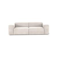 3-sitzer-sofa Manne Beige B: 266 Cm - Beige/Schwarz, Design, Textil (266/76/116cm) - MID.YOU