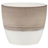 Kaspó Krém - krémszínű, kerámia (11/11/10cm)