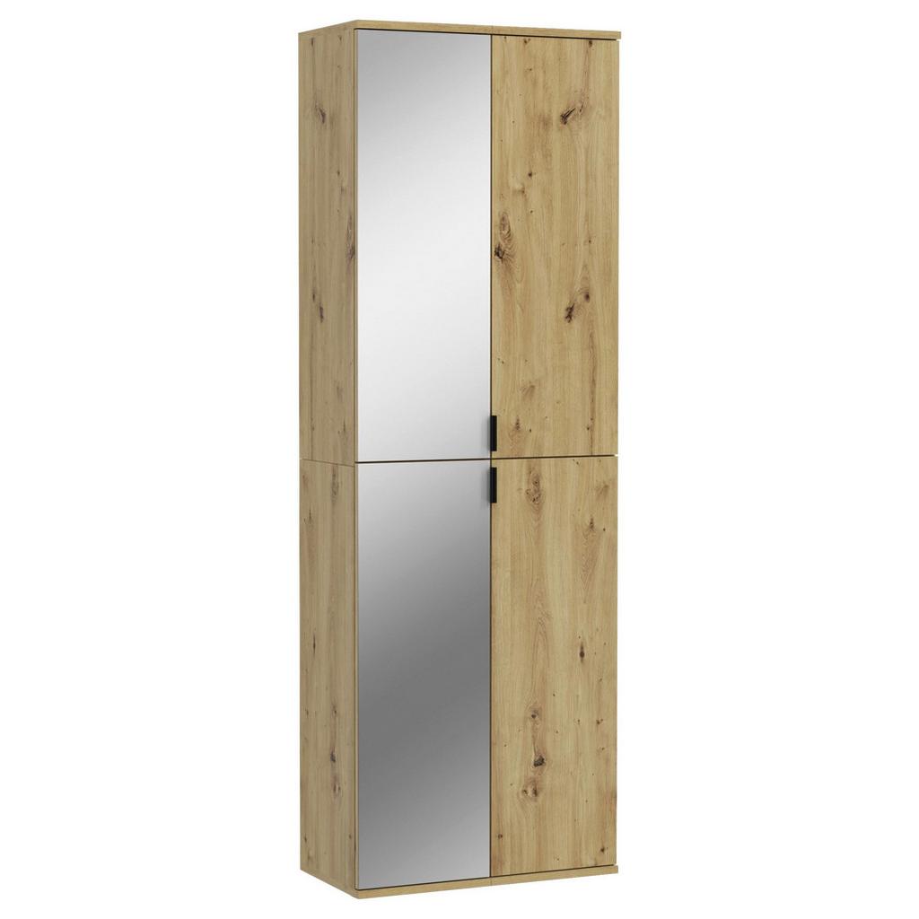 Garderobenschrank Projekt X Eiche/Grau B: 60 cm