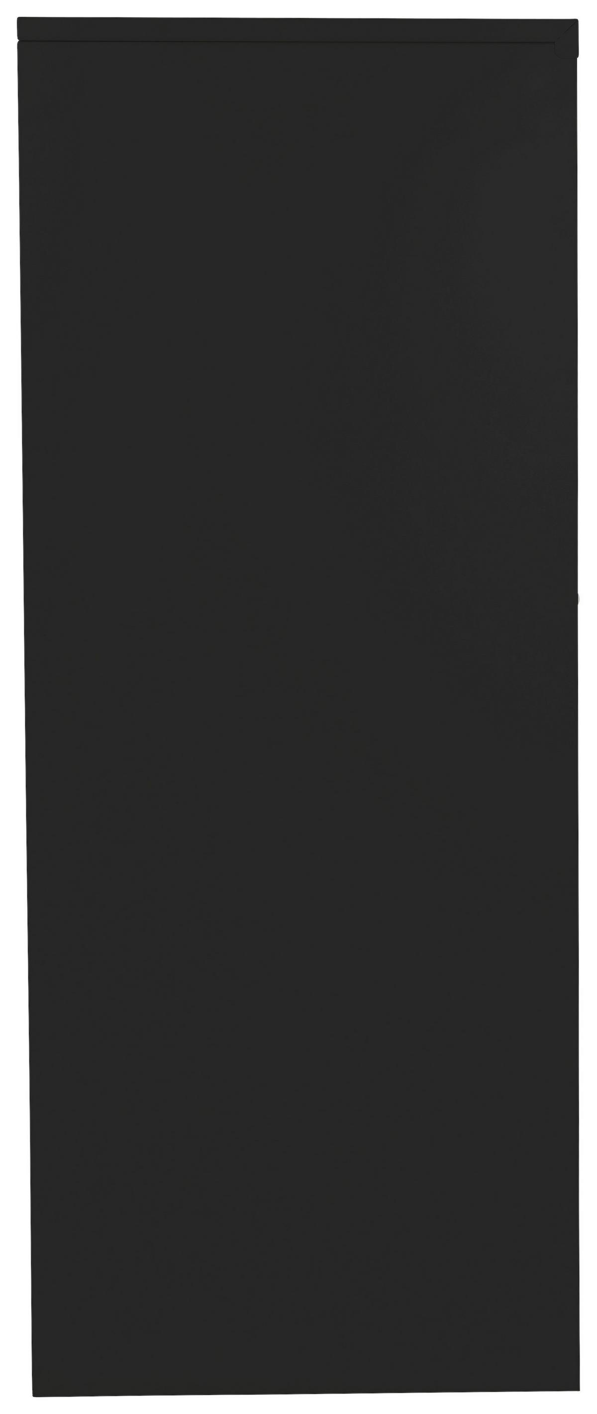 Aktenschrank Color As B: 90 Cm Abschließbar - Schwarz, Basics, Metall (90/105/40cm) - MID.YOU