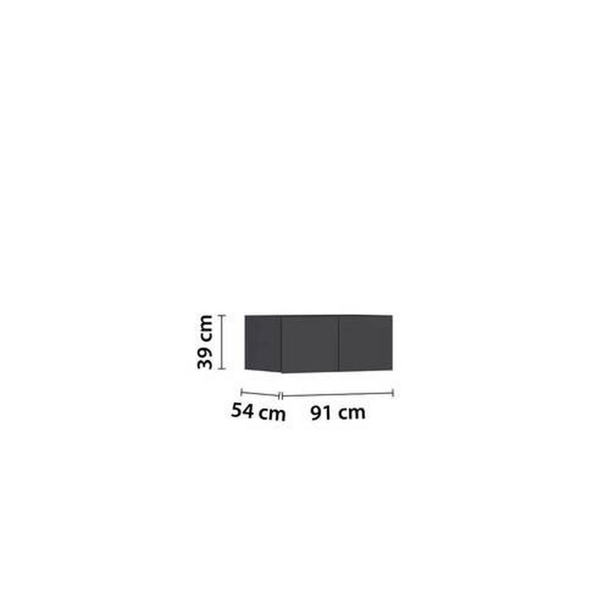 Nadstavec na skriňu MAX-EXTRA,2-dverový - sivá, Konventionell, kompozitné drevo (91/39/54cm) - James Wood