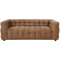 Štýlová pohovka COSY, hnedá, max. do 360 kg - hnedá/čierna, Modern, drevo/textil (218/71/90cm) - Mömax
