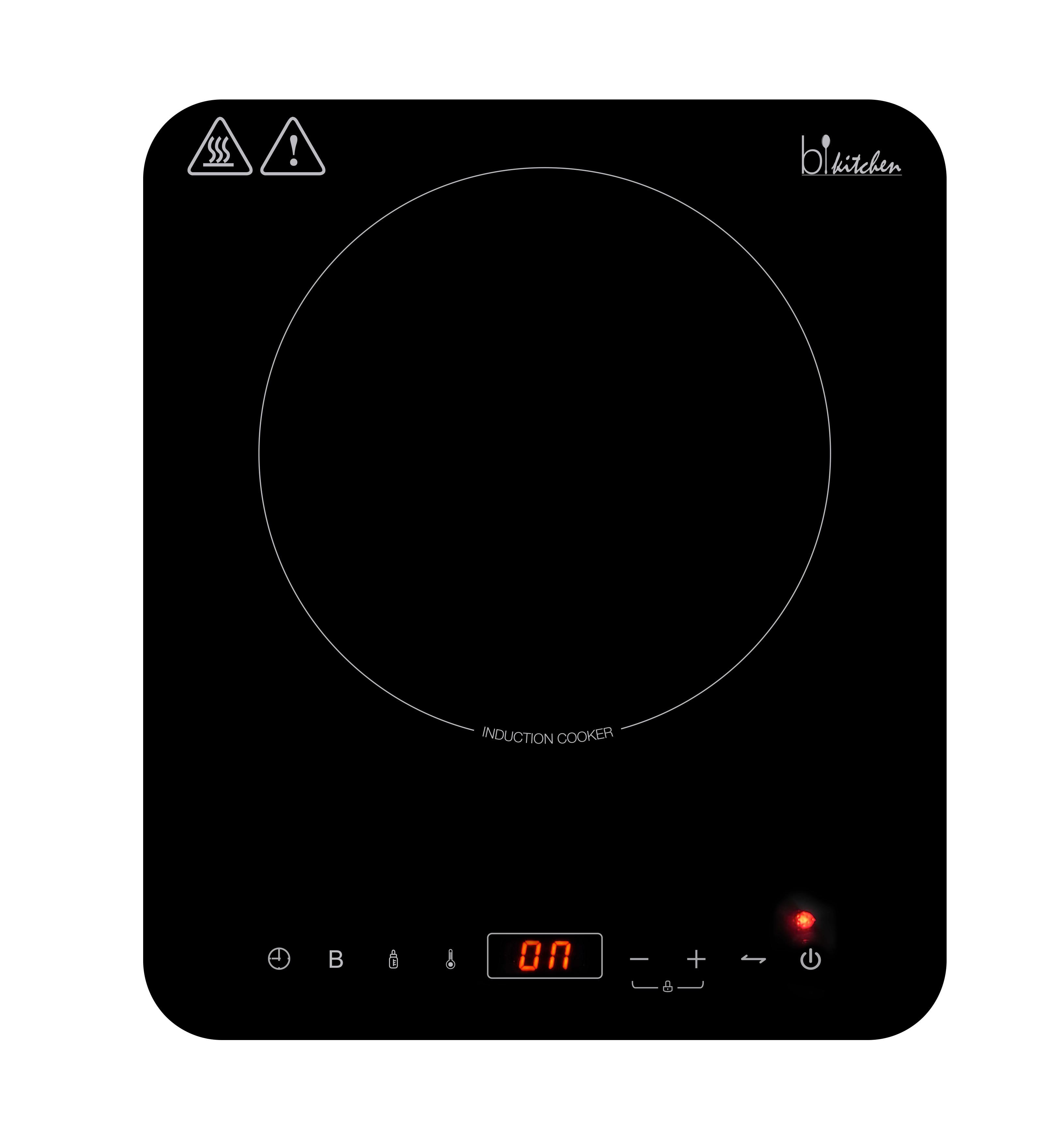 Induktionskochplatte Cook 411 Induktionskochplatte - Schwarz, Basics, Glas (28/4,5/33cm) - Silva Homeline