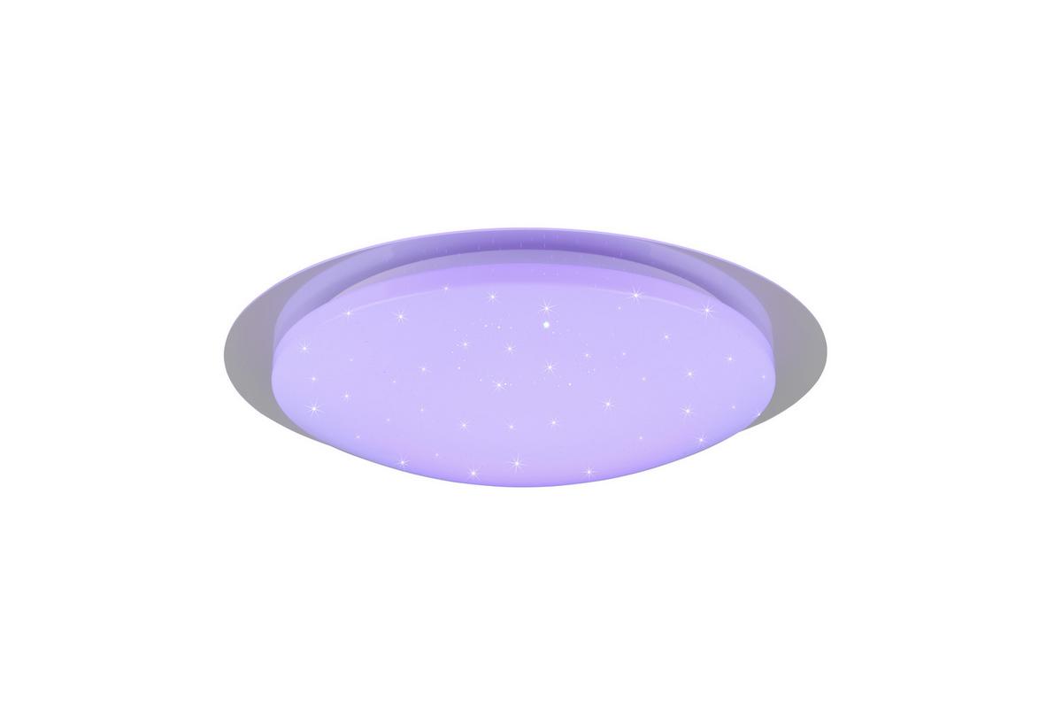 Led-deckenleuchte Ø 48 Cm Mit Farbwechsler Und Fernbedienung - Weiß, Basics, Kunststoff (48/10,2cm) - Trio Leuchten
