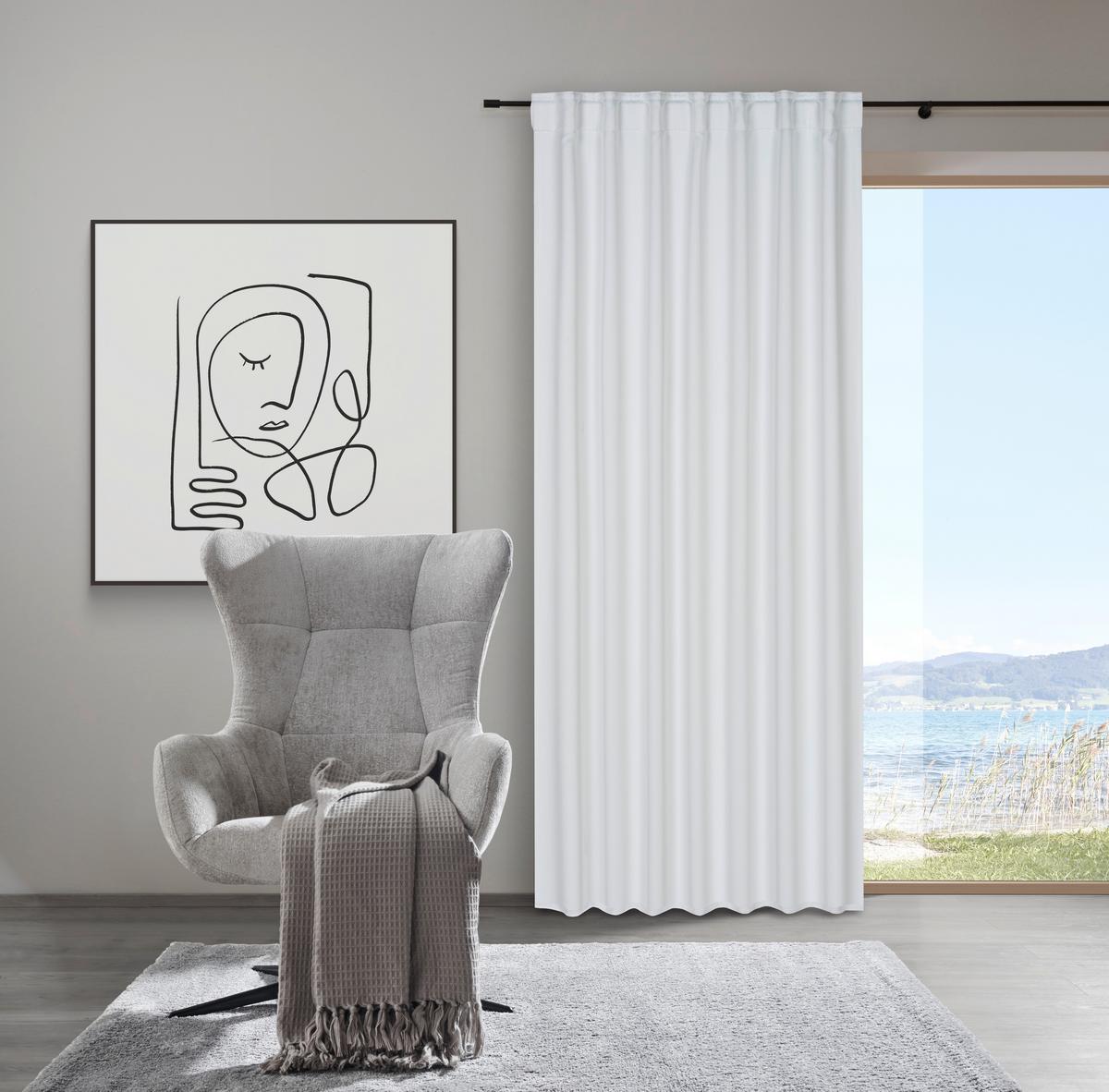 Zatemňovací záves Riccardo, 140/245cm, krémová - krémová, Modern, textil (140/245cm) - Premium Living