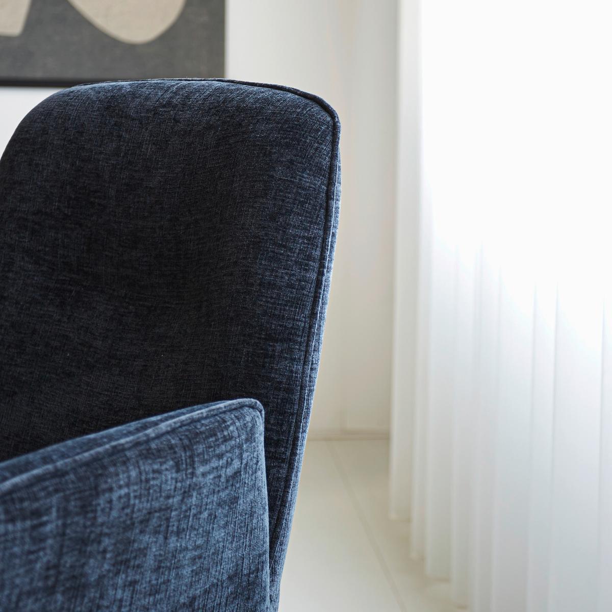 Armlehnstuhl Toulouse Schwarz B: 61 Cm - Schwarz, MODERN, Textil/Metall (61/89/62cm) - MID.YOU