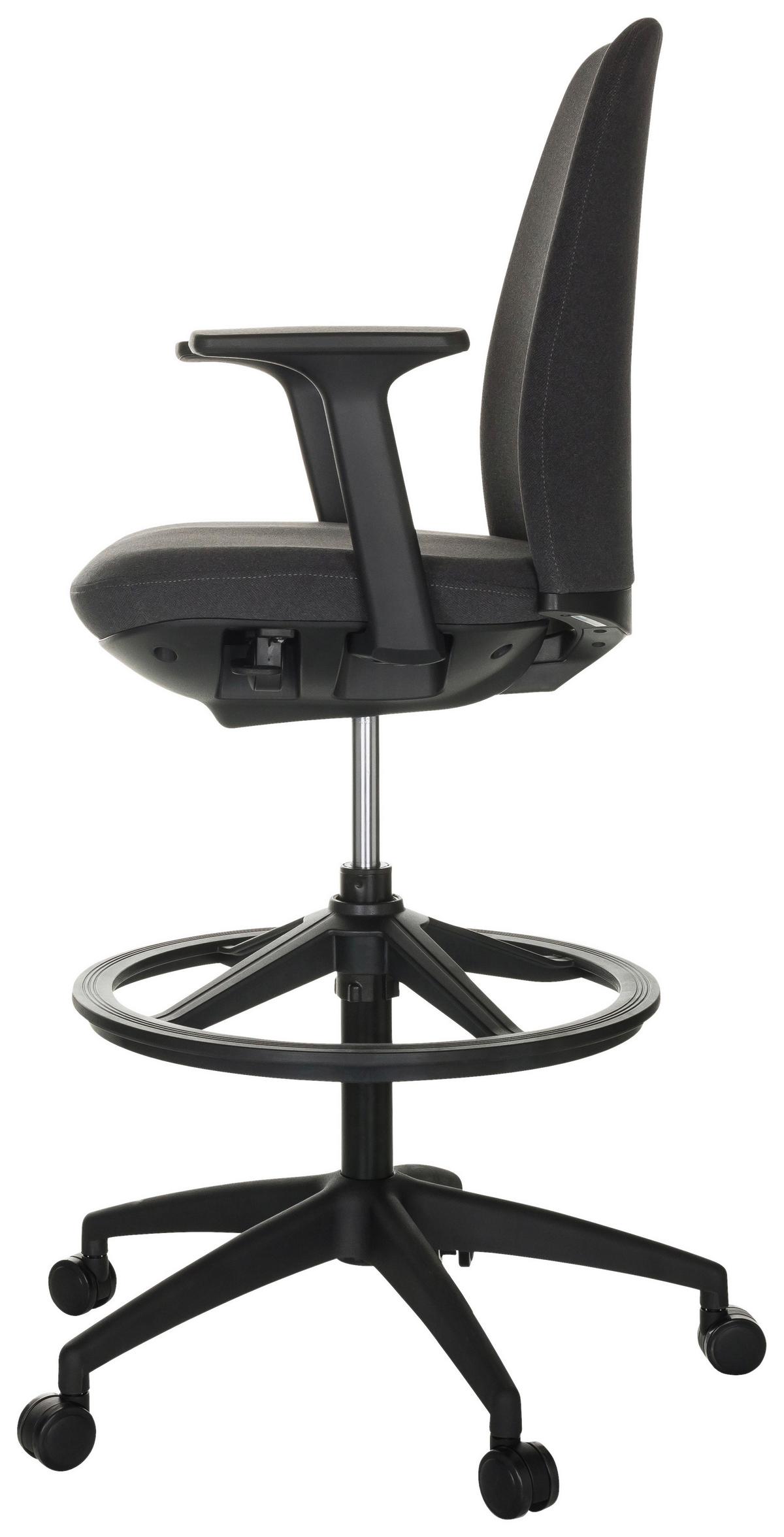 Drehstuhl Nestora Work - Schwarz, Basics, Kunststoff/Textil (73/115-140/73cm) - MID.YOU
