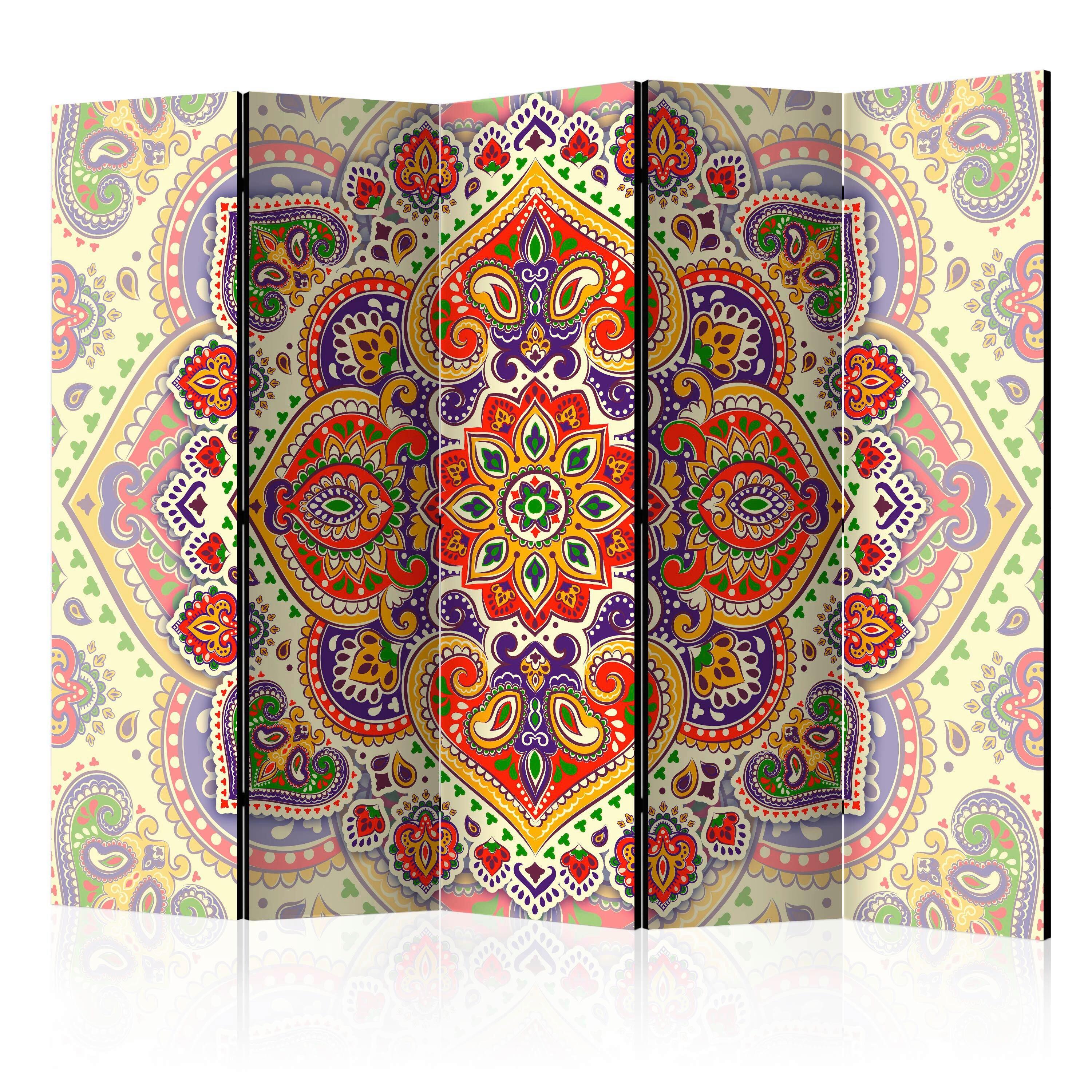 PARAVENT Multicolor B: 225 cm - Multicolor, Basics, Holz/Textil (225/172/3cm) - artgeist